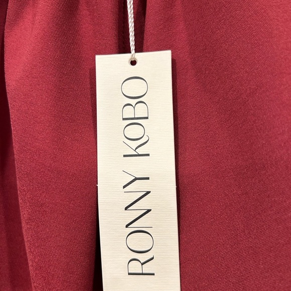 Ronny Kobo, New with Tags, Flocked Nali Skirt, ,Terracotta, Size Small - Picture 4 of 7